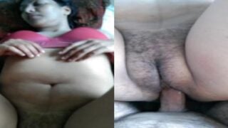 पिंक ब्रा वाली मुस्लिम आंटी की मुंडा चूत चोदा पति का फ्रेंड